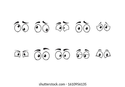 Cartoons faces icon set design, Expression cute emoticon character profile facial toy adorable and social media theme Vector illustration