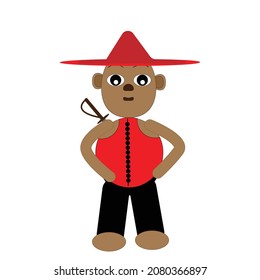  cartoons of young guy characters and illustration icon of animation concept for children