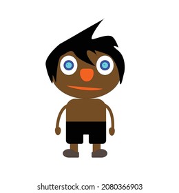  cartoons of young guy characters and illustration icon of animation concept for children