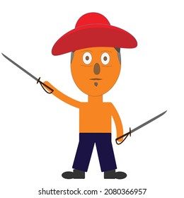  cartoons of young guy characters and illustration icon of animation concept for children