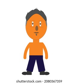  cartoons of young guy characters and illustration icon of animation concept for children