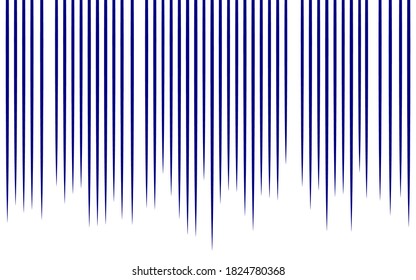 Cartoon-style blue effect line, streamline from top to bottom