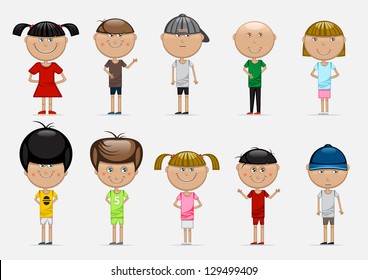 cartoony children