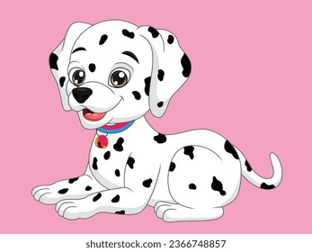 cartoony small puppy in white colour