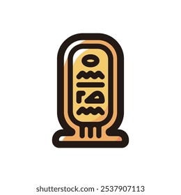 Cartouche outline icon for graphic design, apps and websites