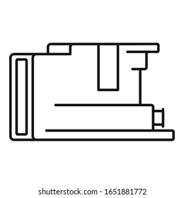 Cartridge icon. Outline cartridge vector icon for web design isolated on white background