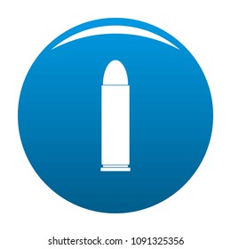 Cartridge icon. Simple illustration of cartridge vector icon for any design blue