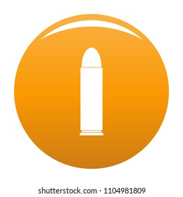 Cartridge icon. Simple illustration of cartridge vector icon for any design orange