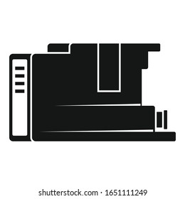 Icono de cartucho. Ilustración simple del icono vectorial del cartucho para el diseño web aislado en fondo blanco