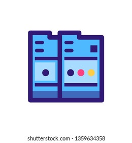 Cartridge icon. Two cartridge printer icon.