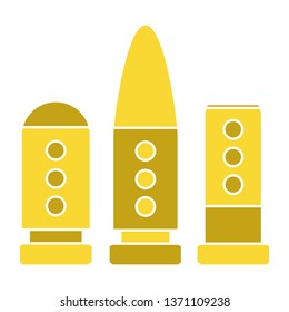 Cartridges Icons Vector Set Collection Bullets Stock Vector (Royalty ...