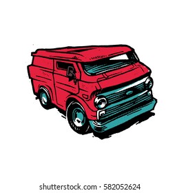 Car.Truck. Vector isolated.