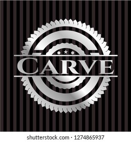 Carve silver emblem or badge