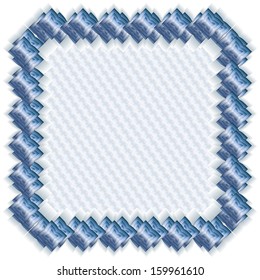 carved frame filled in with a simple texture