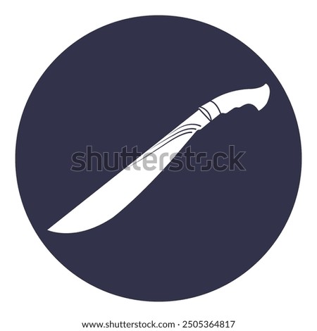 carved machete vector illustration symbol design