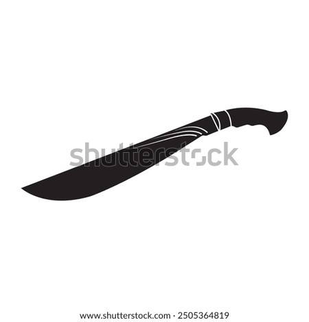 carved machete vector illustration symbol design