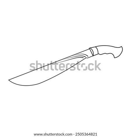 carved machete vector illustration symbol design