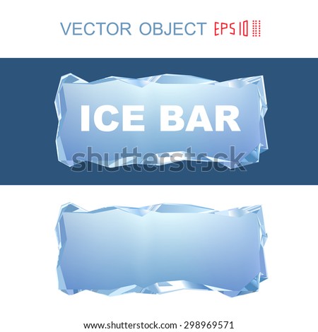  Carved piece of ice.