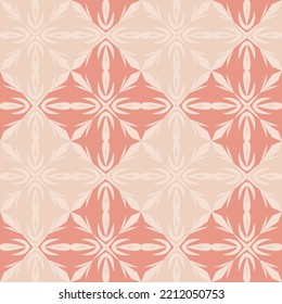Patrón impecable de color rosa tallado con relieve en un estilo árabe ornamentado con un patrón oriental