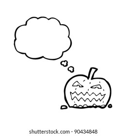 carved pumpkin cartoon