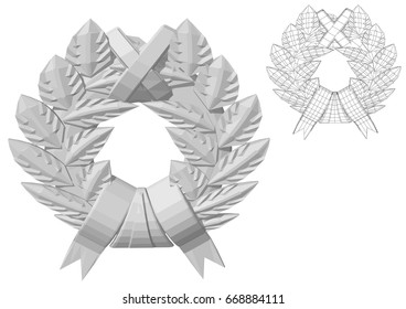 Carved wreath