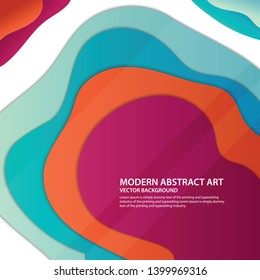 Carving art.Paper cut abstract background. vector illustration