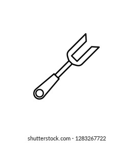 carving fork, cookware, cutlery, fork for meat icon. Element of kitchen utensils icon for mobile concept and web apps. Detailed carving fork, cookware, cutlery, fork for meat icon