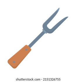 carving fork icon on white background