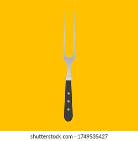 carving fork. illustration for web and mobile