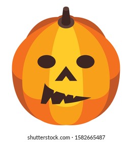 Carving pumpkin icon. Isometric of carving pumpkin vector icon for web design isolated on white background