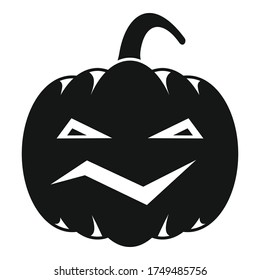Carving pumpkin icon. Simple illustration of carving pumpkin vector icon for web design isolated on white background