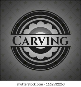 Carving realistic dark emblem