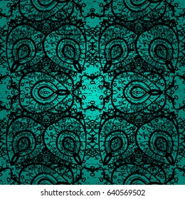Carving. Small depth of field. Blue tree with dim trim. Furniture in classic style. Pattern on blue background with dark elements. Luxury furniture. Element woodcarving. Patina.