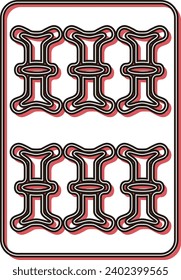 Carving style color shadow mahjong tile single item icon