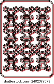Carving style color shadow mahjong tile single item icon