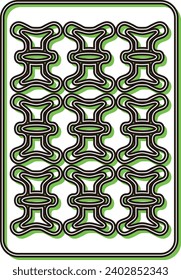 Carving style color shadow mahjong tile single item icon