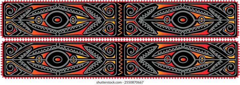 Talla de diseño tribal, Papúa Nueva Guinea