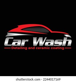 Carwash detailing and ceramic coating logo design