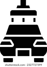 Carwash Glyph Icon - Single Icon, Vector  