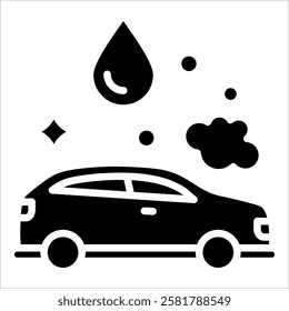 Carwash Icon Element For Design