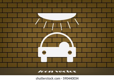 carwash, icon vector illustration.