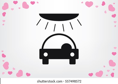 carwash, icon vector illustration EPS 10