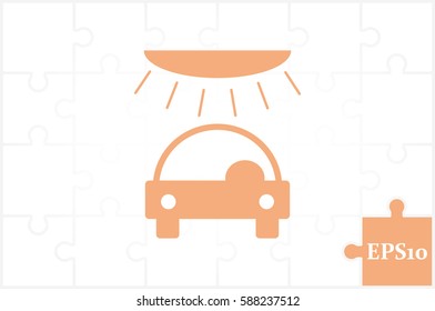 carwash, icon vector illustration EPS 10