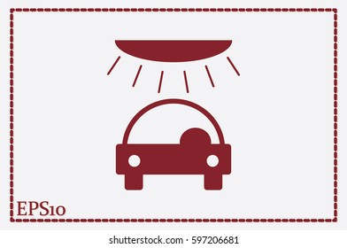 carwash, icon vector illustration EPS 10