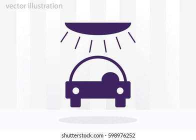 carwash, icon vector illustration EPS 10
