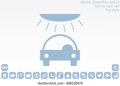 carwash, icon vector illustration EPS 10