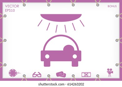 carwash, icon vector illustration EPS 10