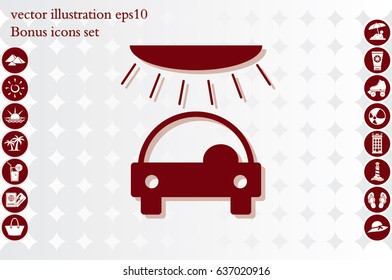 carwash, icon vector illustration EPS 10