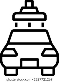 Carwash Line Icon - Einzelsymbol, Vektorgrafik 