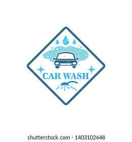 carwash logo icon vector  illustration template